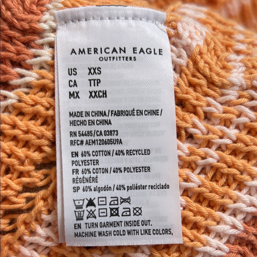 American Eagle Striped Knit Tank Top-Size XXS - Picture 6 of 6